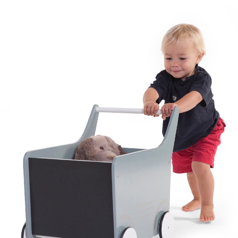 CHILDHOME - Drewniany pchaczyk na zabawki Mint