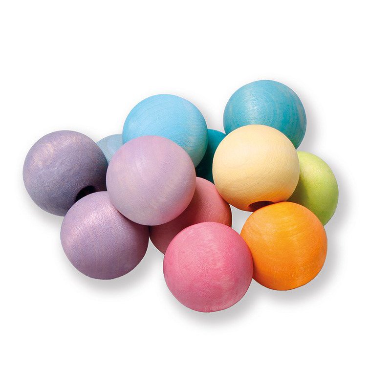 Perełki do chwytania 0+, pastelowe, Grimm's