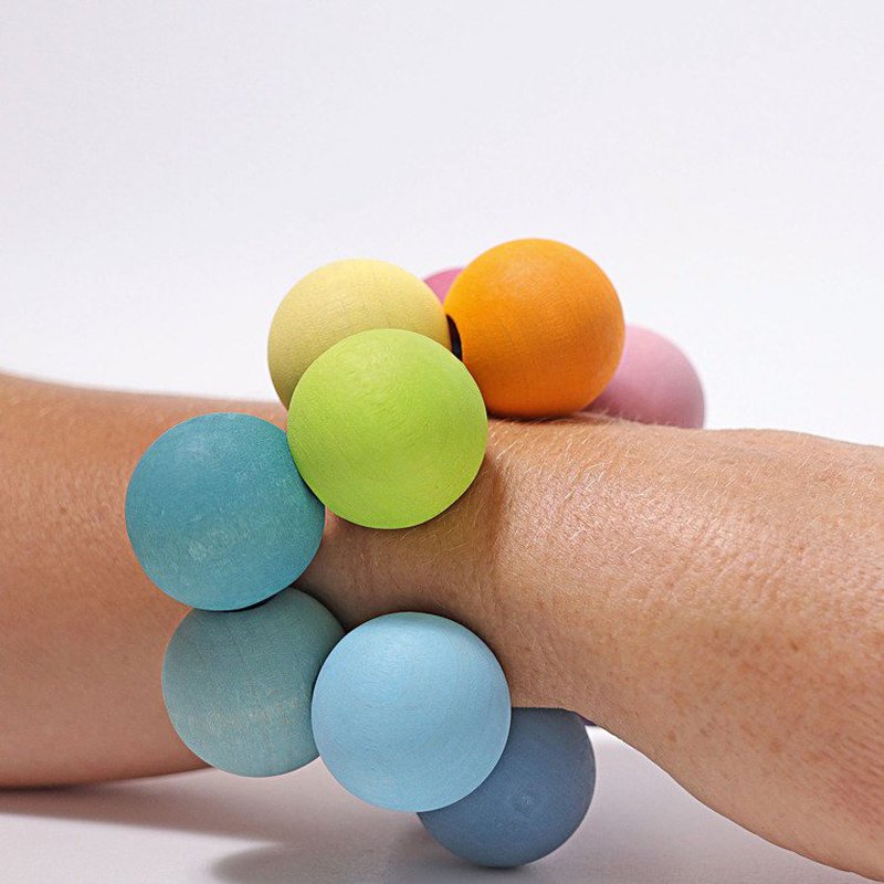 Perełki do chwytania 0+, pastelowe, Grimm's