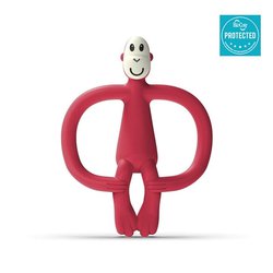 Matchstick Monkey Velvet Red Gryzak Masujący ze szczoteczką