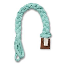 Hi Little One - warkoczykowa zawieszka do smoczka Pacifer holder Mint