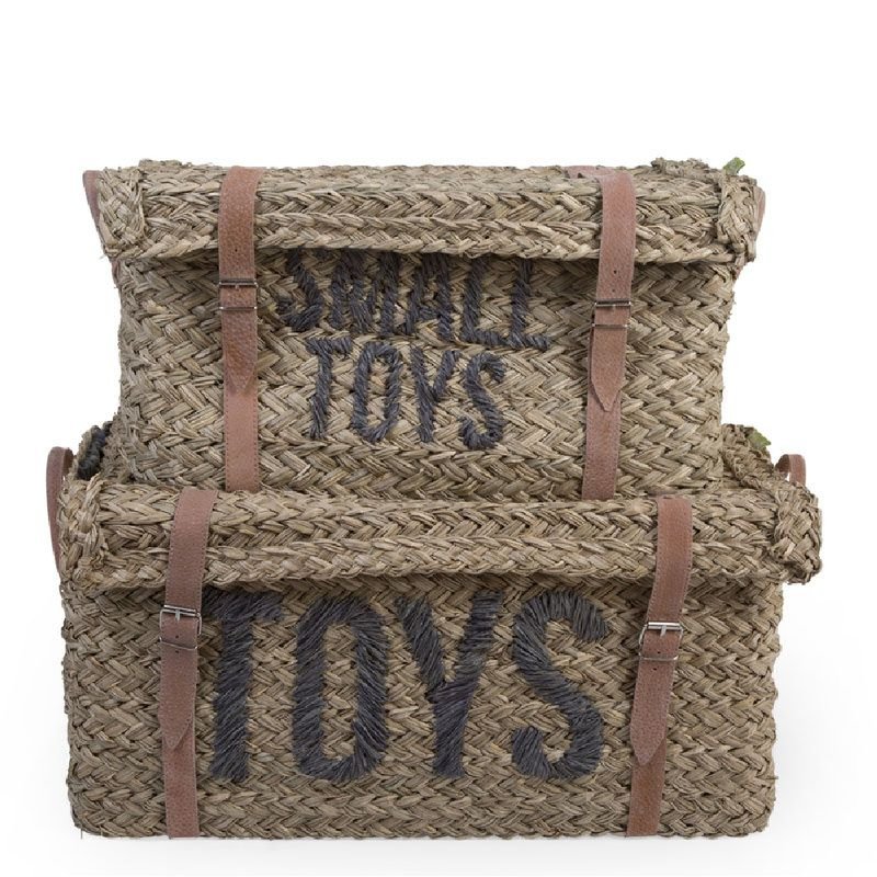 CHILDHOME - Rattanowe Kosze na pasek zestaw 2 szt.