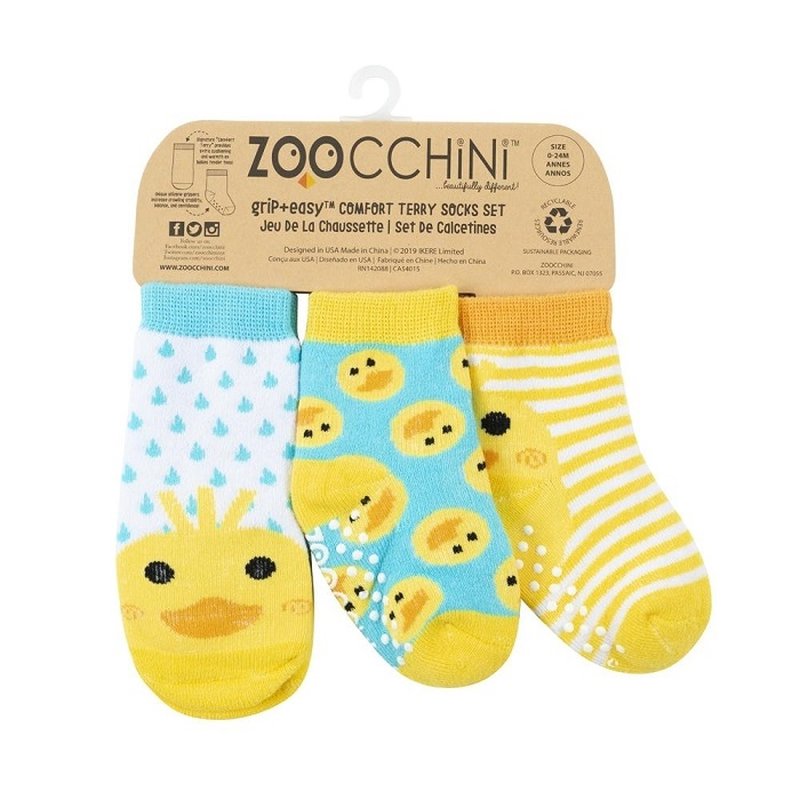 Zoocchini Skarpetki 3 pary Kaczka 0-24 m