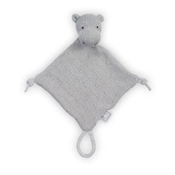 Jollein - Baby & Kids - Jollein - przytulanka dou dou z zawieszką na smoczek Hippo Grey
