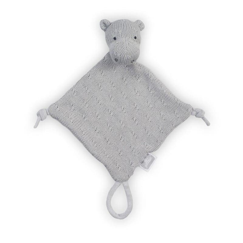 Jollein - Baby & Kids - Jollein - przytulanka dou dou z zawieszką na smoczek Hippo Grey