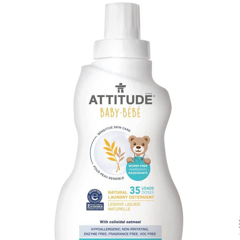 Attitude, Sensitive Skin Baby, Delikatny płyn do prania tkanin dziecięcych, 35 prań, 1L ATTITUDE