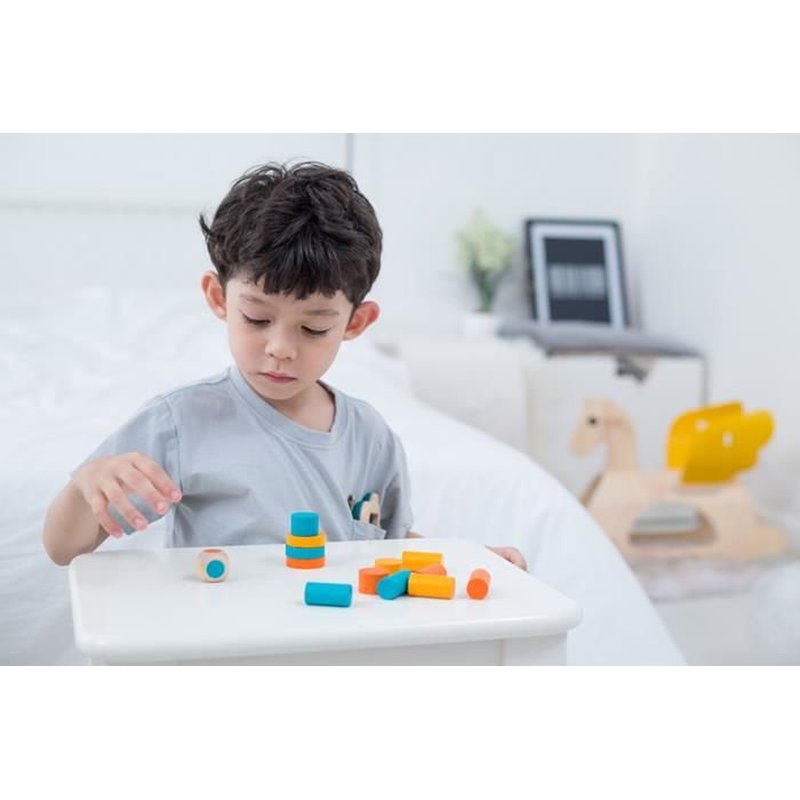 Mini gra zręcznościowa, balansująca wieża | Plan Toys