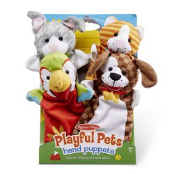 Melissa&Doug® - Pacynki na rękę Zwierzęta domowe - 4 szt.