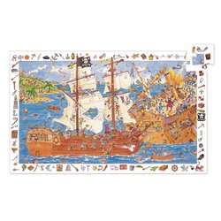 Djeco - Puzzle obserwacja PIRACI - 100 el.DJ07506