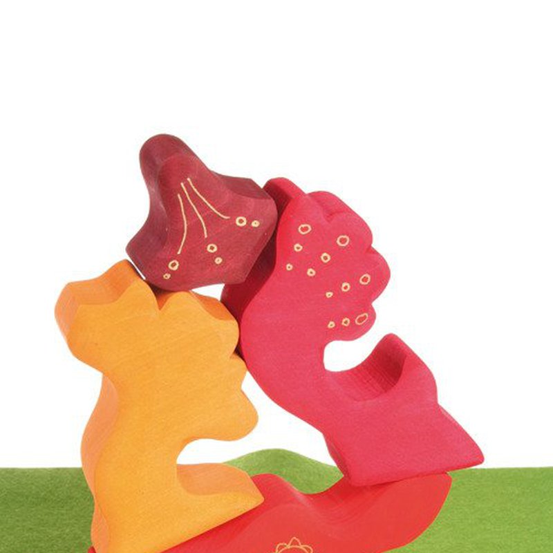 Kształty leśne 1+, czerwone, Grimm's