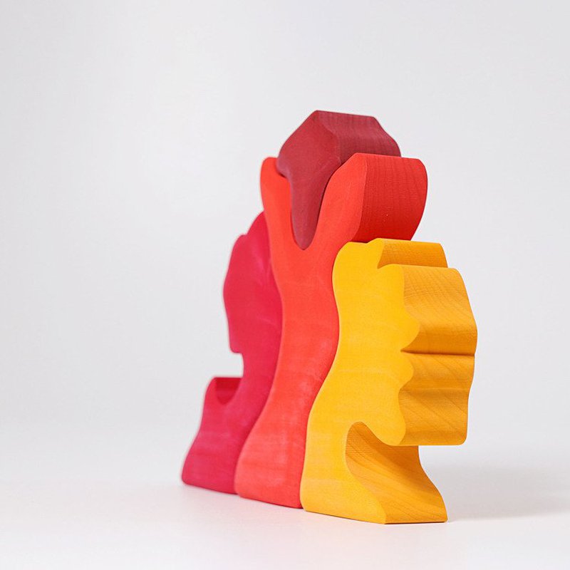 Kształty leśne 1+, czerwone, Grimm's