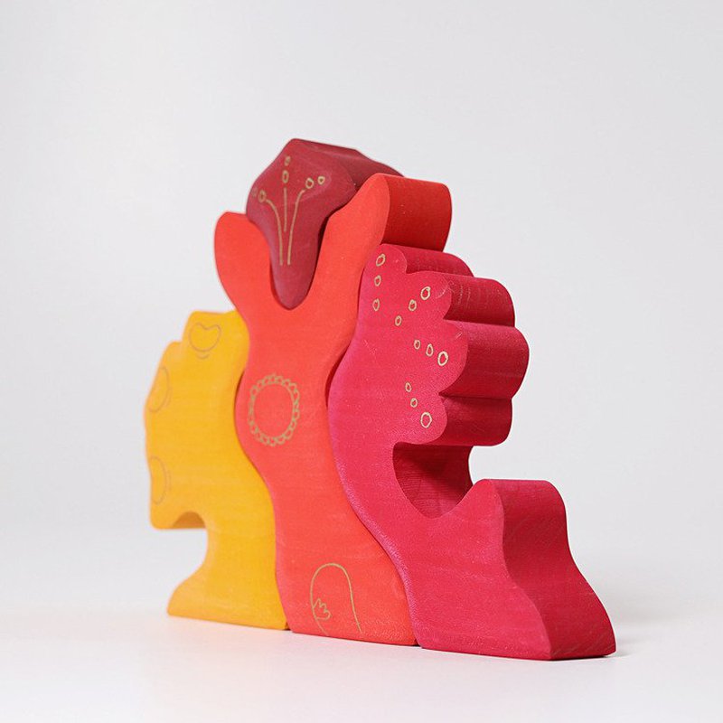 Kształty leśne 1+, czerwone, Grimm's