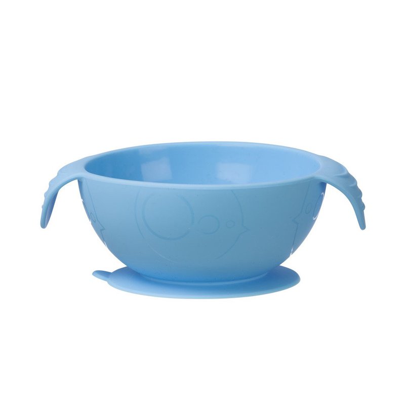 Silikonowa miseczka z przyssawką i łyżeczką, Ocean breeze, b.box