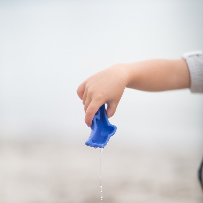 Funkit world - Silikonowe Foremki do piasku 4 szt. Scrunch - Lila