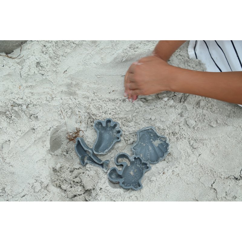 Funkit world - Silikonowe Foremki do piasku 4 szt. Scrunch - Lila