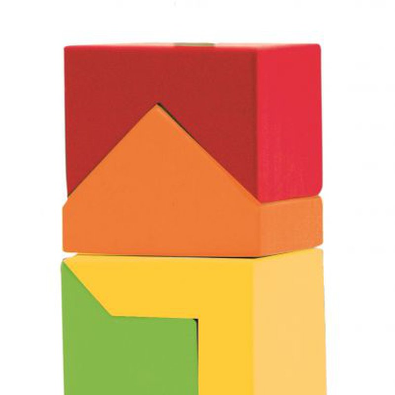 Woody - Kolorowa wieża do układania na paliku