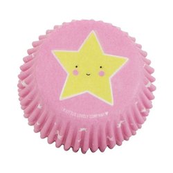 A Little Lovely Company - foremki na muffinki Złoty  Jednorożec 50 szt