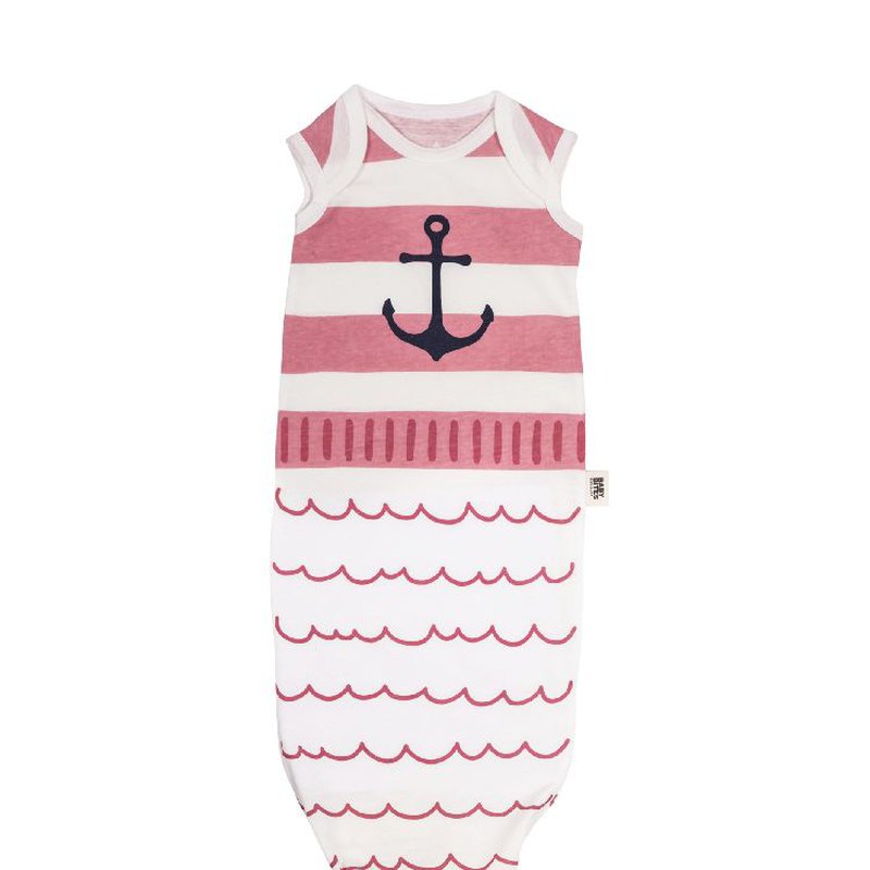 Baby Bites Śpioszki Baby Gown Sailor (0-3 miesięcy) Pink BABY BITES