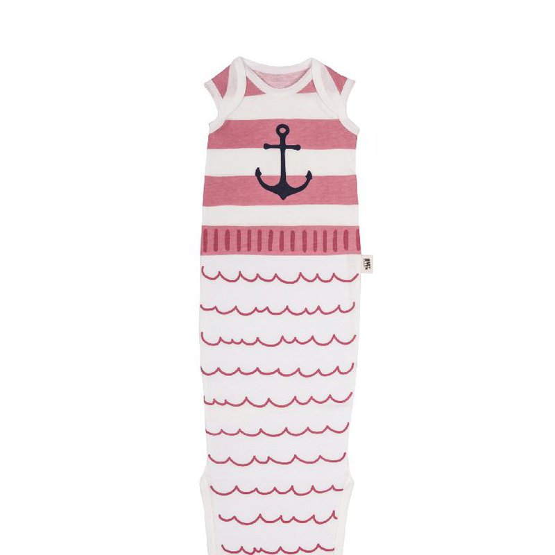Baby Bites Śpioszki Baby Gown Sailor (0-3 miesięcy) Pink BABY BITES