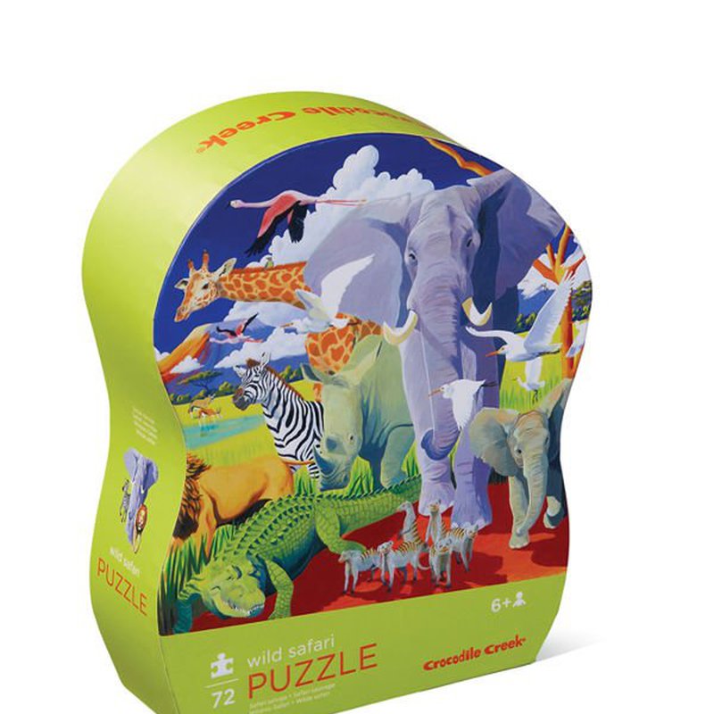 Crocodile Creek® - Puzzle 72 el.,Dzikie safari