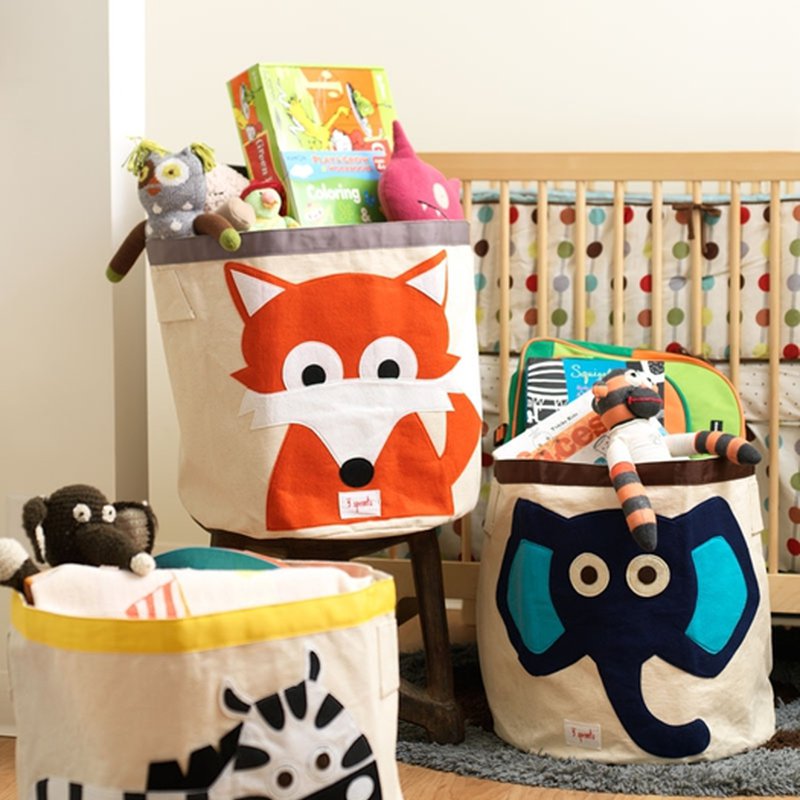 3 Sprouts Kosz Na Zabawki Dino