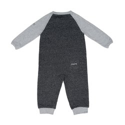 Juddlies Organic Raglan Pajacyk Black L