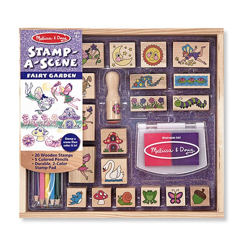 Melissa&Doug® - Stempelki - zestaw zaczarowany ogród Wróżek