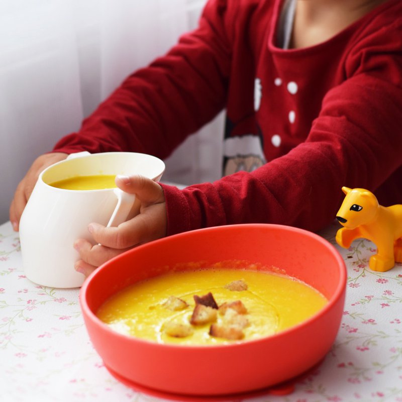 Bickiepegs - Miseczka-Talerzyk Doidy Bowl z przyssawką - różany