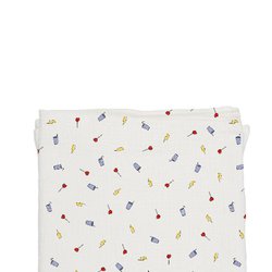 Baby Bites Pieluszka muślinowa 120 x 120 cm Lightnings White BABY BITES