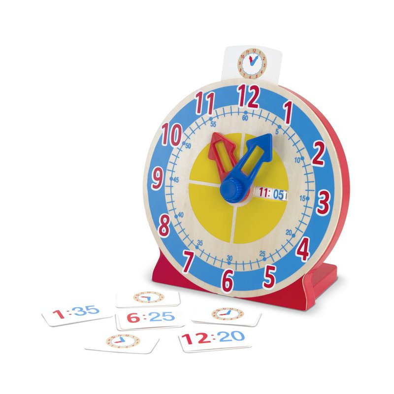 Melissa&Doug® - Zegar z kartami do nauki godzin