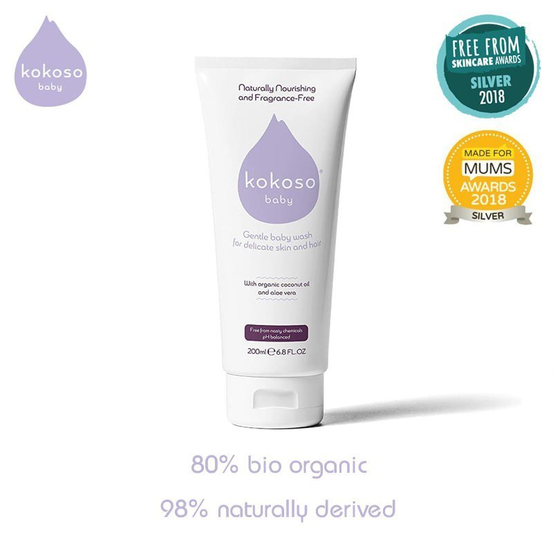 Kokoso Baby Unfragranced hair and body wash 200 ml KOKOSO Baby