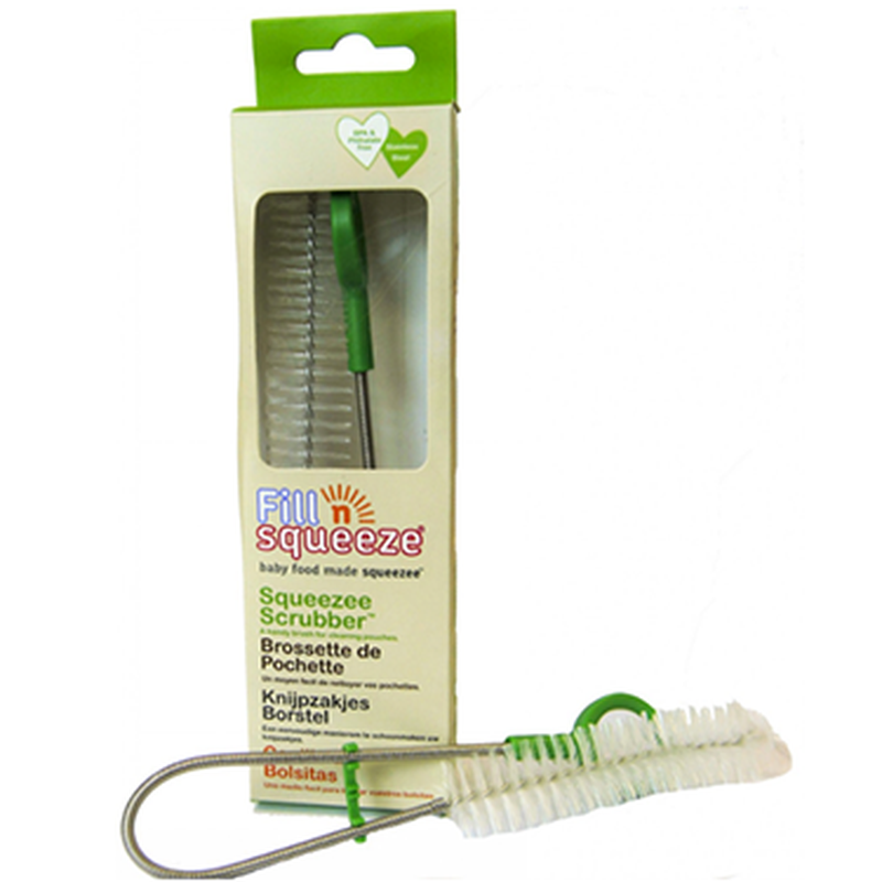 Fill n Squeeze - Pojemnik do napełniania saszetek 5 saszetek i szczoteczka,  Fill'n Squeeze