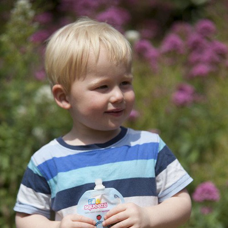 Fill n Squeeze - Pojemnik do napełniania saszetek 5 saszetek i szczoteczka,  Fill'n Squeeze