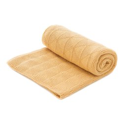 My Bag's Kocyk bawełniany ochre MY BAG'S