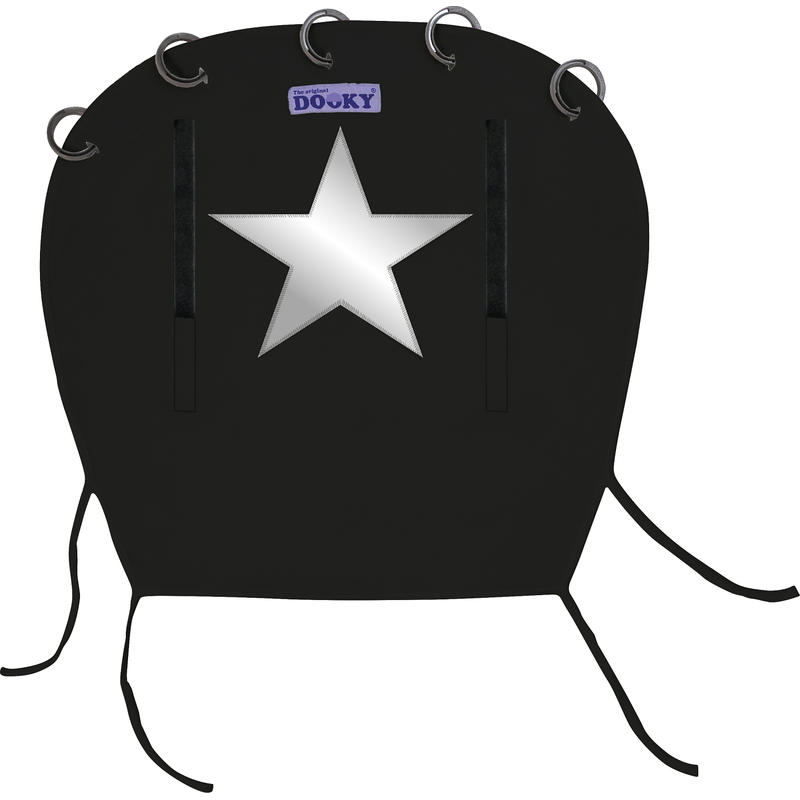 Xplorys - Osłonka do wózka i fotelika Dooky Winter - Black reflective star