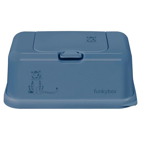 Funkybox - Pojemnik na Chusteczki, Jeans Blue Tiger