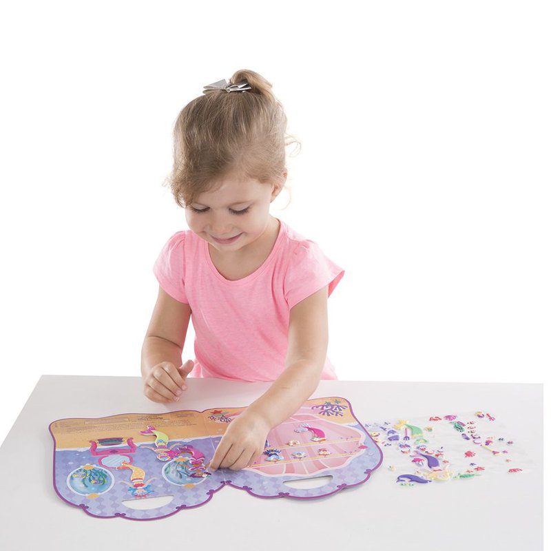 Melissa&Doug® - Melissa & Doug - Melissa and Doug - Wypukłe naklejki wielokrotne Syrenki