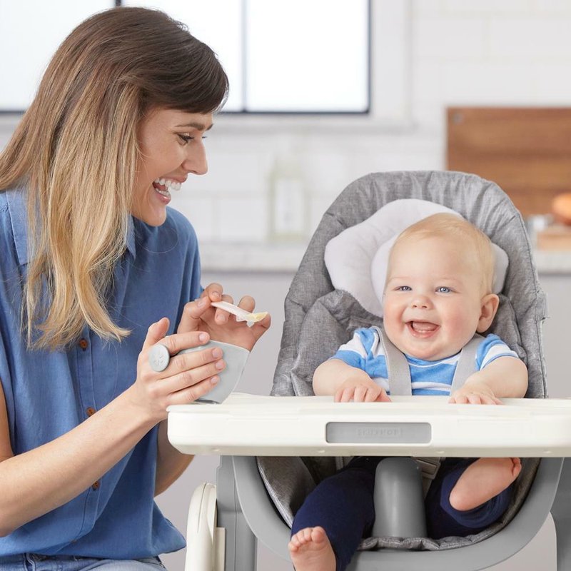 Skip Hop - Zestaw misek Easy-Grab Grey/Soft Coral