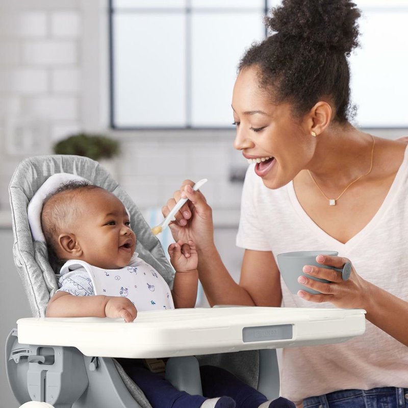 Skip Hop - Zestaw misek Easy-Grab Grey/Soft Coral