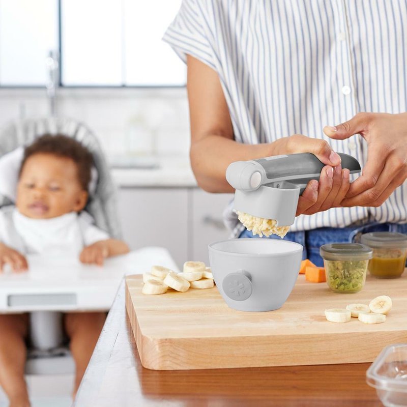 Skip Hop - Zestaw misek Easy-Grab Grey/Soft Coral