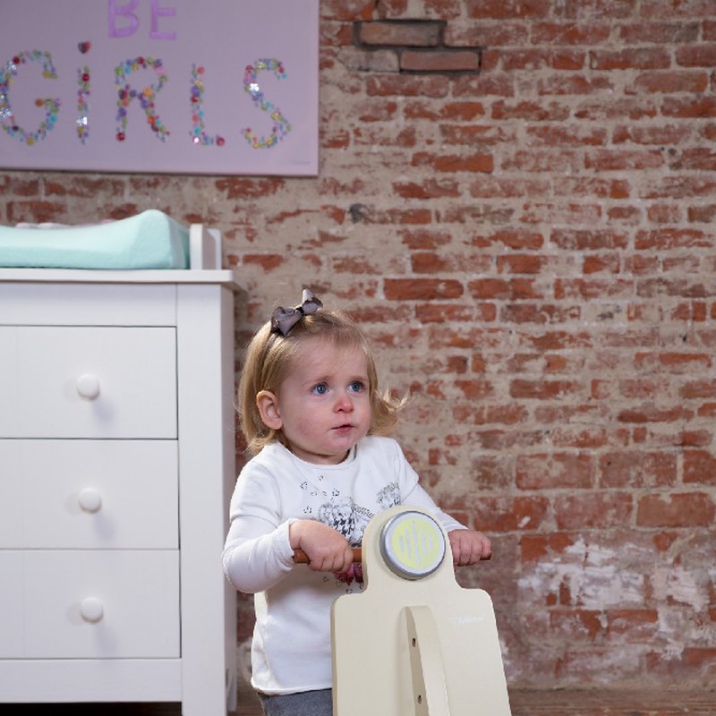 CHILDHOME - Bujak na biegunach skuter Vintage Cream