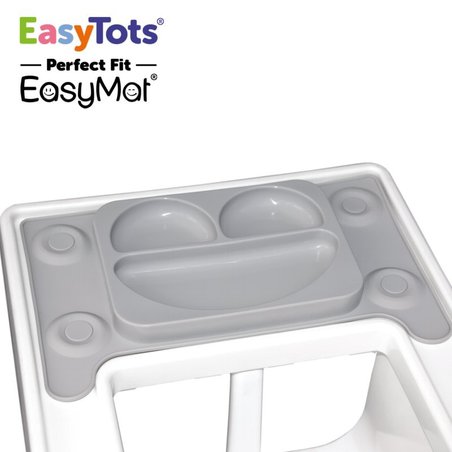 EasyTots - IKEA Perfect Fit EasyMat GREY talerzyk silikonowy z podkładką EASYTOTS EasyTots - IKEA Perfect Fit EasyMat GREY talerzyk silikonowy z podkładką EASYTOTS