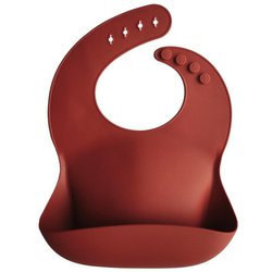 Mushie - śliniak silikonowy Raw Sienna mushie