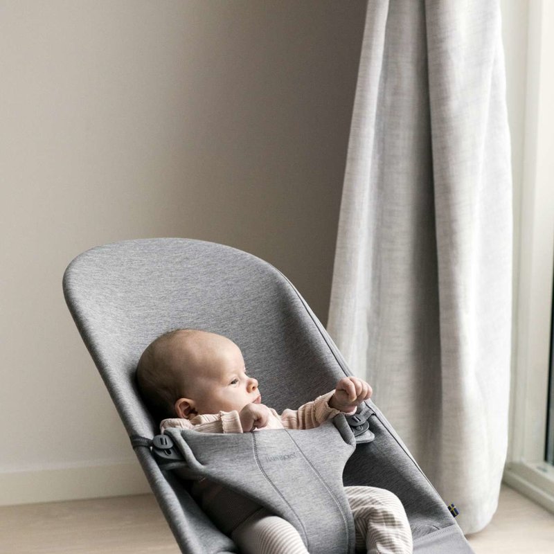 BABYBJORN - leżaczek BLISS 3D Jersey - Jasny Szary