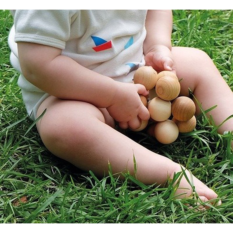 Drewniane Perełki do chwytania 0+, Grimm's