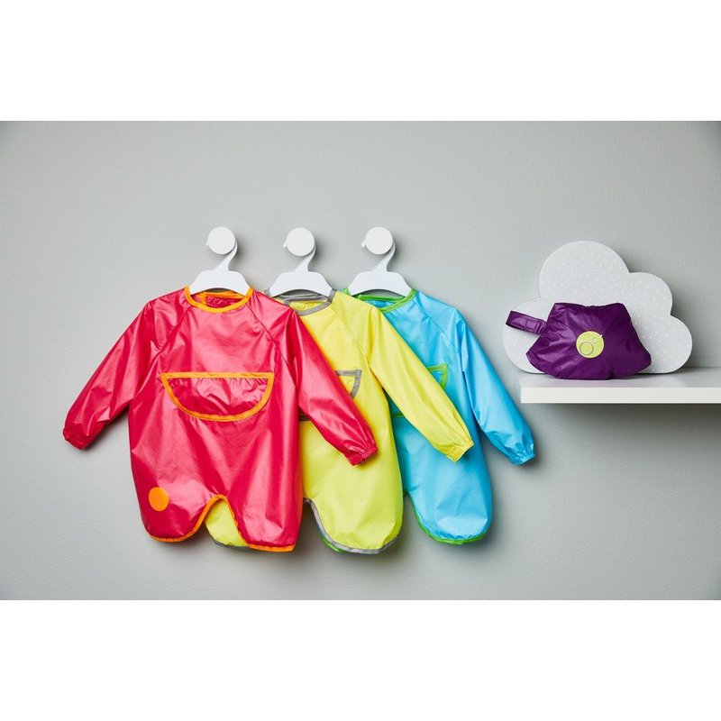 Fartuszek-śliniaczek wodoodporny z rękawami, Lemon Sherbet, b.box