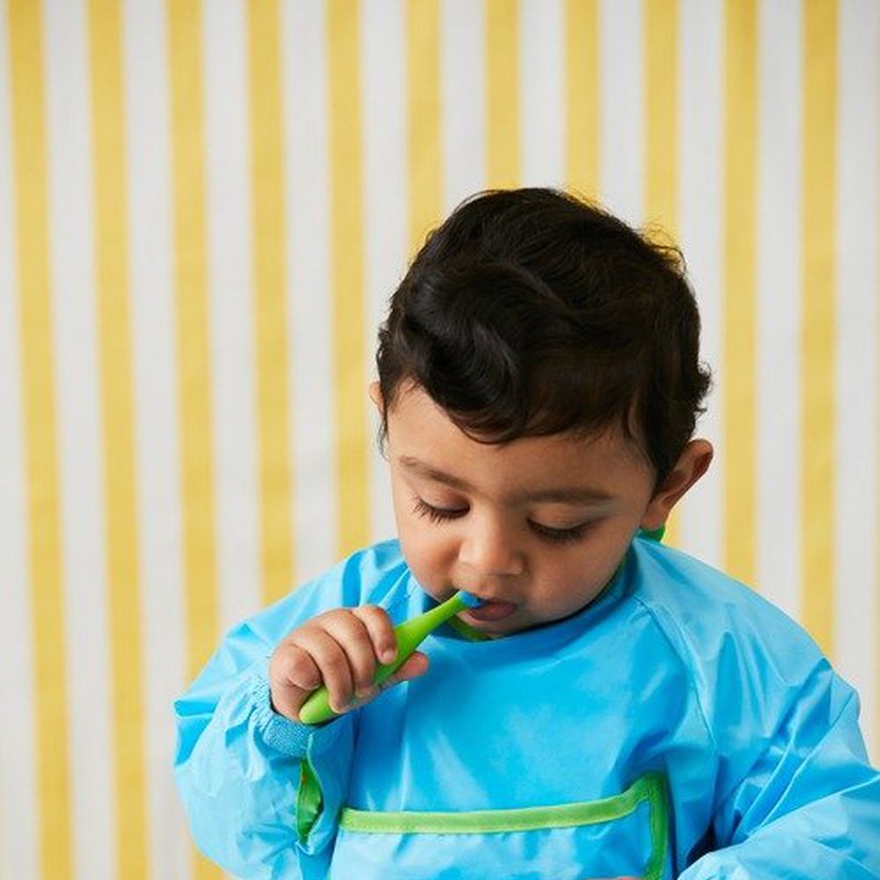 Fartuszek-śliniaczek wodoodporny z rękawami, Lemon Sherbet, b.box