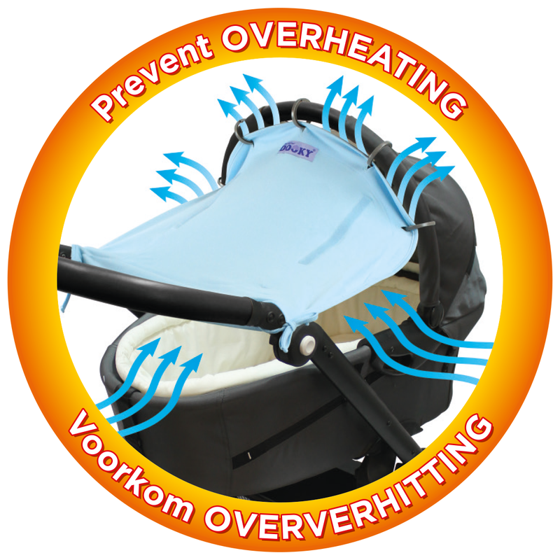 Xplorys - Osłonka do wózka i fotelika Dooky Winter - Black reflective star