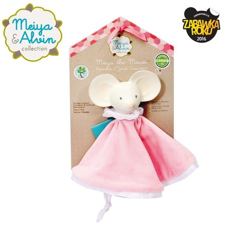 Meiya and Alvin - Meiya & Alvin - Meiya Mouse Snuggly Comforter with Organic Teether Head