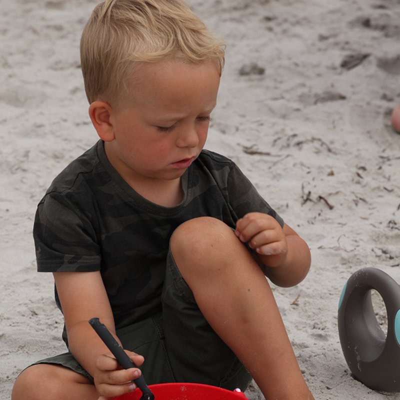 Funkit world - Składane wiaderko do wody i piasku Scrunch Bucket - Czerwony